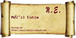 Mözl Eutim névjegykártya